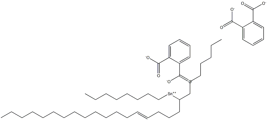 Bis[phthalic acid 1-(4-octadecenyl)]dioctyltin(IV) salt Struktur