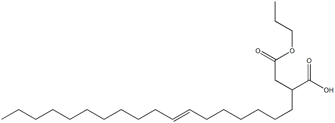 2-(7-Octadecenyl)succinic acid 1-hydrogen 4-propyl ester Struktur