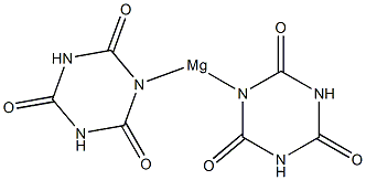 Bis(hexahydro-2,4,6-trioxo-1,3,5-triazin-1-yl)magnesium Struktur