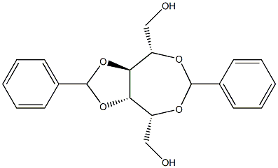 2-O,5-O:3-O,4-O-Dibenzylidene-L-glucitol Struktur