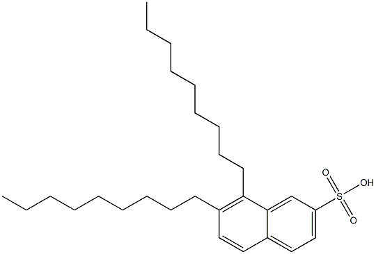 7,8-Dinonyl-2-naphthalenesulfonic acid Struktur