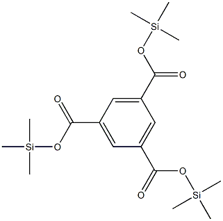 1,3,5-Benzenetricarboxylic acid tri(trimethylsilyl) ester Struktur