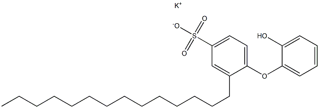 2'-Hydroxy-2-tetradecyl[oxybisbenzene]-4-sulfonic acid potassium salt Struktur