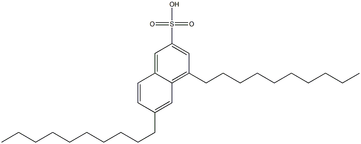 4,6-Didecyl-2-naphthalenesulfonic acid Struktur