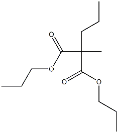 Methylpropylmalonic acid dipropyl ester Struktur