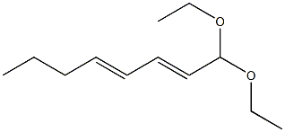 2,4-Octadienal diethyl acetal Struktur