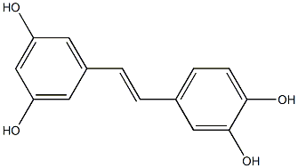 4-(3,5-Dihydroxystyryl)benzene-1,2-diol Struktur