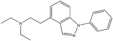 1-Phenyl-4-[2-(diethylamino)ethyl]-1H-indazole Struktur