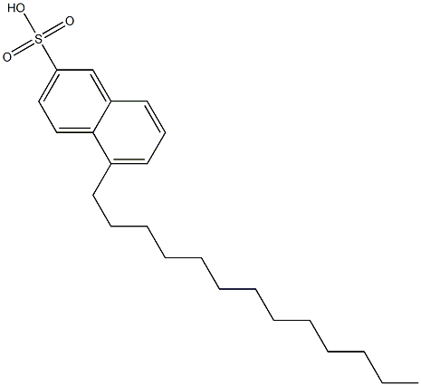 5-Tridecyl-2-naphthalenesulfonic acid Struktur