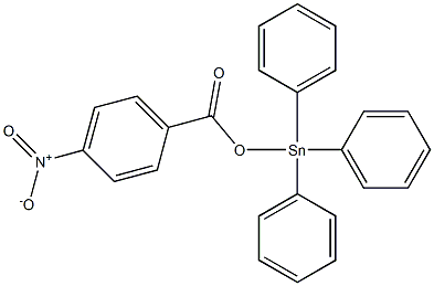 4-Nitrobenzoic acid triphenylstannyl ester Struktur