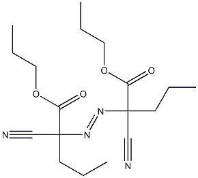 2,2'-Azobis(2-cyanovaleric acid)dipropyl ester Struktur