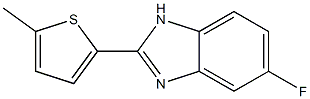 5-Fluoro-2-(5-methylthiophen-2-yl)-1H-benzimidazole Struktur