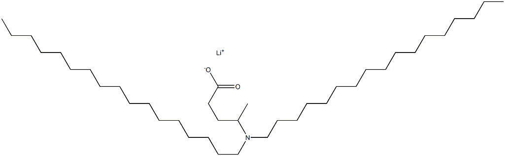 4-(Diheptadecylamino)valeric acid lithium salt Struktur