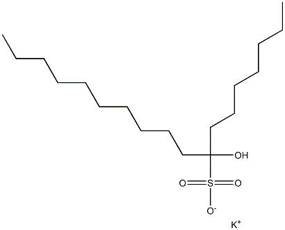 8-Hydroxyoctadecane-8-sulfonic acid potassium salt Struktur