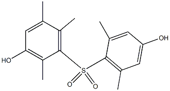 3,4'-Dihydroxy-2,2',5,6,6'-pentamethyl[sulfonylbisbenzene] Struktur