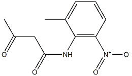 N-(2-Methyl-6-nitrophenyl)acetoacetamide Struktur