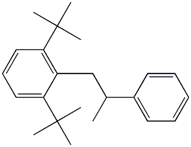 1-(2,6-Di-tert-butylphenyl)-2-phenylpropane Struktur