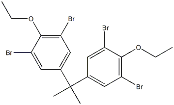 2,2-Bis(3,5-dibromo-4-ethoxyphenyl)propane Struktur