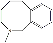 2-Methyl-1,2,3,4,5,6-hexahydro-2-benzoazocine Struktur