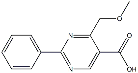 2-Phenyl-4-methoxymethylpyrimidine-5-carboxylic acid Struktur