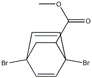 1,4-Dibromobicyclo[2.2.2]octa-2,5-diene-7-carboxylic acid methyl ester Struktur