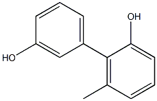 6-Methyl-1,1'-biphenyl-2,3'-diol Struktur