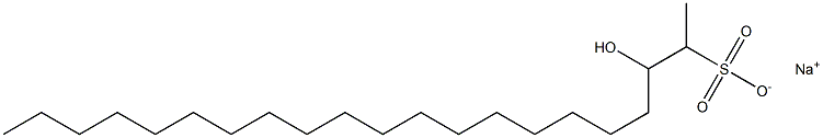 3-Hydroxyhenicosane-2-sulfonic acid sodium salt Struktur