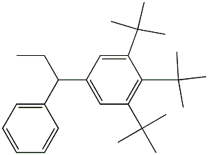 1-(3,4,5-Tri-tert-butylphenyl)-1-phenylpropane Struktur