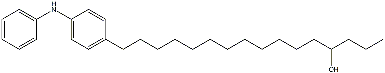 4-(13-Hydroxyhexadecyl)phenylphenylamine Struktur