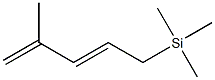 [(2E)-4-Methyl-2,4-pentadienyl]trimethylsilane Struktur