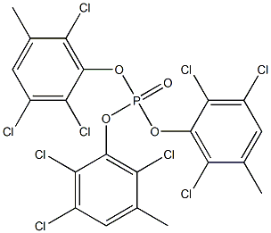 Phosphoric acid tris(2,3,6-trichloro-5-methylphenyl) ester Struktur