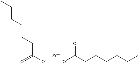 Diheptanoic acid zirconium(II) salt Struktur