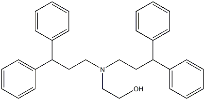 2-[Bis(3,3-diphenylpropyl)amino]ethanol Struktur