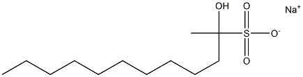 2-Hydroxydodecane-2-sulfonic acid sodium salt Struktur