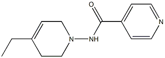 1-(4-Pyridylcarbonylamino)-4-ethyl-1,2,3,6-tetrahydropyridine Struktur