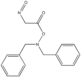 N,N-Dibenzyl-O-(nitrosoacetyl)hydroxylamine Struktur