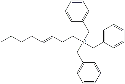 (3-Octenyl)tribenzylaminium Struktur