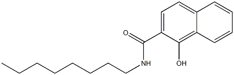 1-Hydroxy-N-octyl-2-naphthamide Struktur