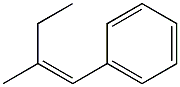 (Z)-2-Methyl-1-phenyl-1-butene Struktur