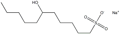 6-Hydroxyundecane-1-sulfonic acid sodium salt Struktur