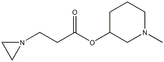 1-Methylpiperidin-3-ol 3-(1-aziridinyl)propionate Struktur