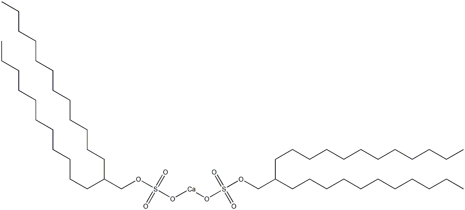 Bis(2-undecyltetradecyloxysulfonyloxy)calcium Struktur