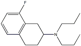 8-Fluoro-N,N-dipropyltetralin-2-amine Struktur