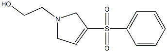 1-(2-Hydroxyethyl)-2,5-dihydro-3-phenylsulfonyl-1H-pyrrole Struktur