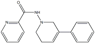 N-[(3-Phenyl-1,2,5,6-tetrahydropyridin)-1-yl]pyridine-2-carboxamide Struktur