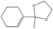 2-Methyl-2-(1-cyclohexenyl)-1,3-dioxolane Struktur