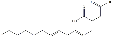 (2,5-Dodecadienyl)succinic acid Struktur