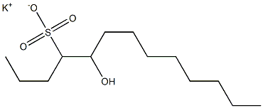 5-Hydroxytridecane-4-sulfonic acid potassium salt Struktur