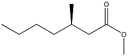 [R,(+)]-3-Methylheptanoic acid methyl ester Struktur