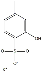 2-Hydroxy-4-methylbenzenesulfonic acid potassium salt Struktur